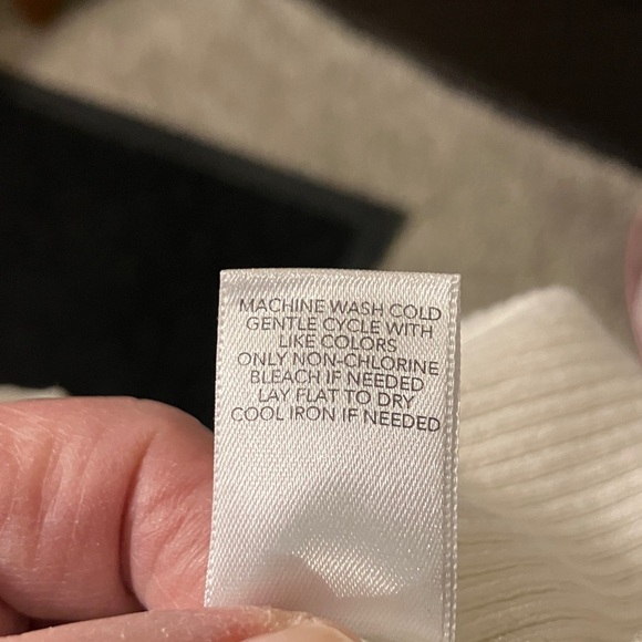 CJ Banks Classic Cream Sleeveless Mock Neck - Picture 5 of 5